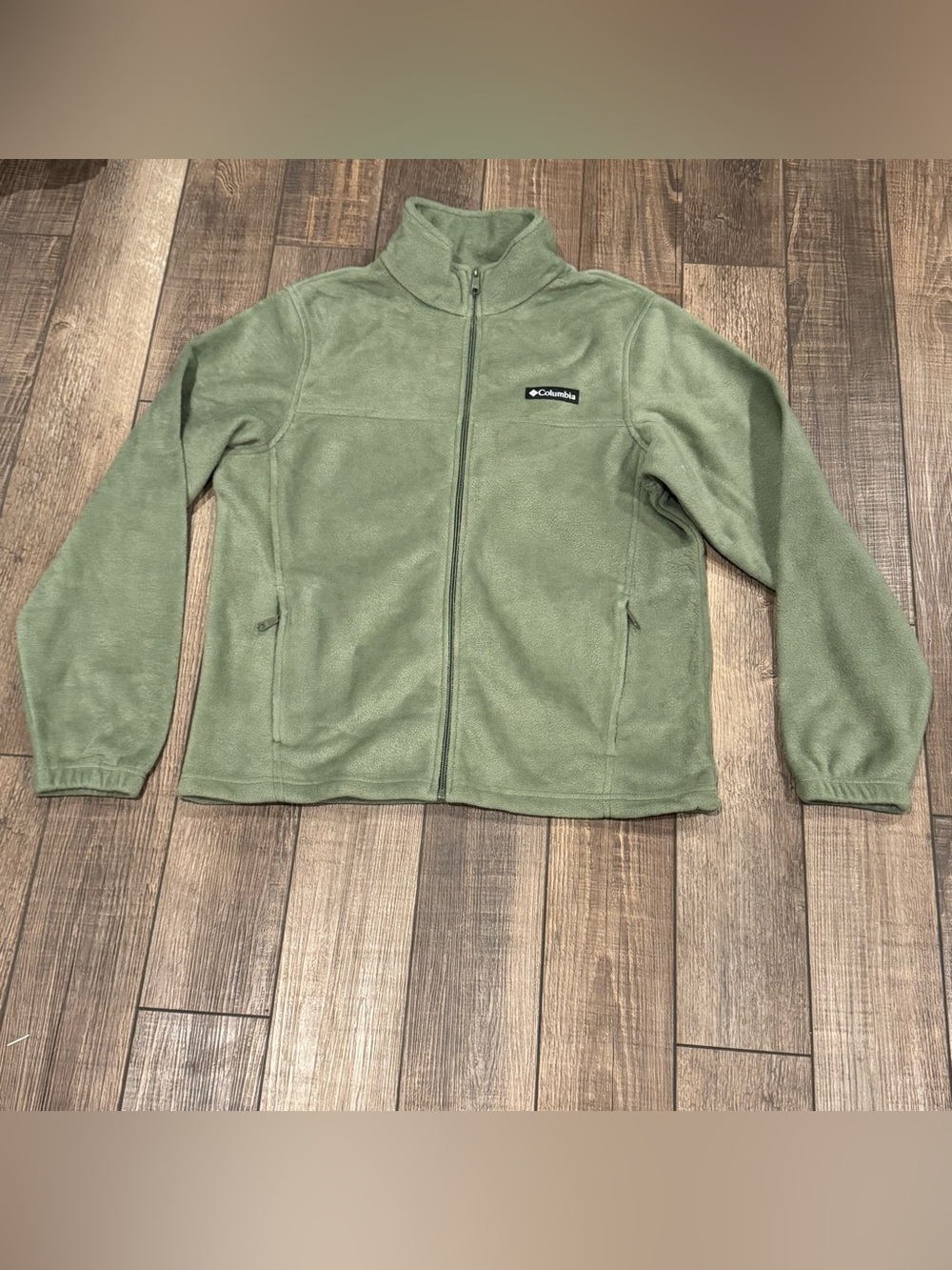 Columbia Granite Green Mountain Fleece Full Zip Jacket Grey Men's Medium NWOT